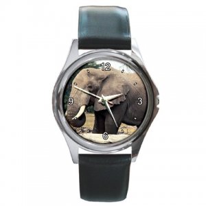 Elephant Round Metal Watch FREE SHIPPING
