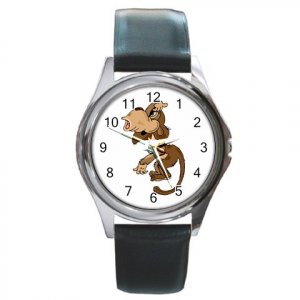 Confused Monkey Round Metal Watch FREE SHIPPING