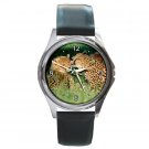Grooming Cheetahs Round Metal Watch FREE SHIPPING