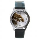 Grizzly Bear Fishing Round Metal Watch FREE SHIPPING