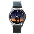 Desert Night Skyline Round Metal Watch FREE SHIPPING