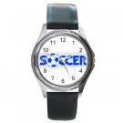 Soccer Sport Round Metal Watch FREE SHIPPING