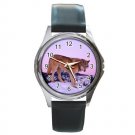 Gray Wolf at Dusk Round Metal Watch FREE SHIPPING