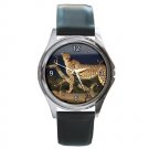Cheetah on the Lookout Round Metal Watch FREE SHIPPING