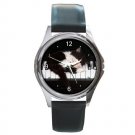 Cute Kitten on the Piano Round Metal Watch FREE SHIPPING