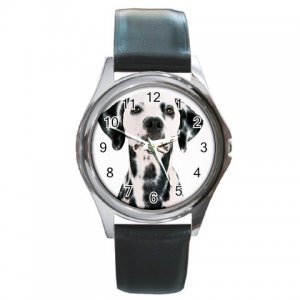 Dalmatian Dog Round Metal Watch FREE SHIPPING