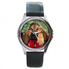 Bored Puppy Dog Round Metal Watch FREE SHIPPING