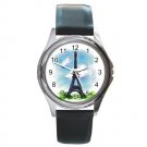 Eiffel Tower in France Round Metal Watch FREE SHIPPING