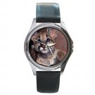 Cute Baby Cougar Round Metal Watch FREE SHIPPING