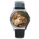 Affectionate Cheetahs Round Metal Watch FREE SHIPPING