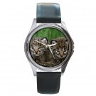Bobcat Wild Cat Kittens Round Metal Watch FREE SHIPPING