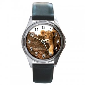 Lion Cub Round Metal Watch FREE SHIPPING
