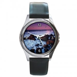 Beach View Round Metal Watch FREE SHIPPING