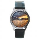Beach Sunset View Round Metal Watch FREE SHIPPING