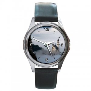 Fantasy Castle in a Clouds Round Metal Watch FREE SHIPPING