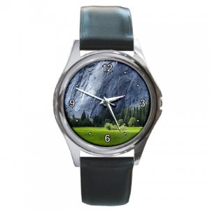 Rocky Hill View Round Metal Watch FREE SHIPPING