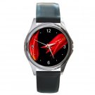 Two Red Tulips Round Metal Watch FREE SHIPPING
