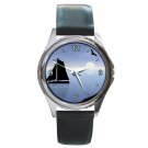 Sail Boat Peaceful End of the Day Round Metal Watch FREE SHIPPING