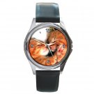 Orange Kittens Cats Round Metal Watch FREE SHIPPING