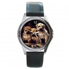 Cute Pups Dogs Round Metal Watch FREE SHIPPING