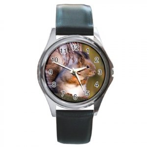 Cute Squirrel Round Metal Watch FREE SHIPPING