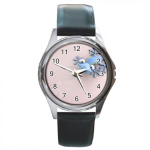 Blue Lizard Round Metal Watch FREE SHIPPING