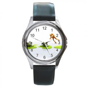 Jumping Frog Round Metal Watch FREE SHIPPING