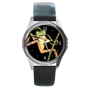 Tree Frog Round Metal Watch FREE SHIPPING