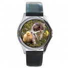 Kitten with a Chick Round Metal Watch FREE SHIPPING