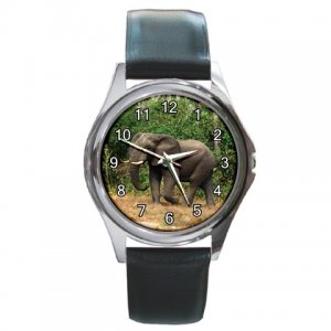 Elephant Round Metal Watch FREE SHIPPING