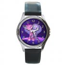 Alien Love Blue Heart Round Metal Watch FREE SHIPPING