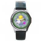 Christmas Angel on Blue Round Metal Watch FREE SHIPPING