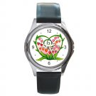 Heart Flowers Round Metal Watch FREE SHIPPING