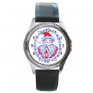 Santa Claus in Snowflakes Round Metal Watch FREE SHIPPING