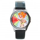 Cute Cupid with the Background Round Metal Watch FREE SHIPPING
