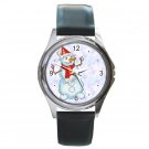 Jolly Snowman Round Metal Watch FREE SHIPPING
