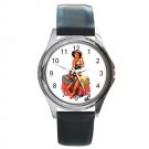 Pin-Up Girl with Towel Round Metal Watch FREE SHIPPING