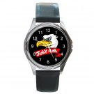 4th of July Eagle on Black Round Metal Watch FREE SHIPPING