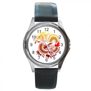 Fiery Dragon Round Metal Watch FREE SHIPPING