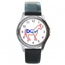 Democrat Donkey Round Metal Watch FREE SHIPPING
