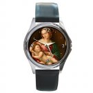 Mary and Baby Christ Round Metal Watch FREE SHIPPING
