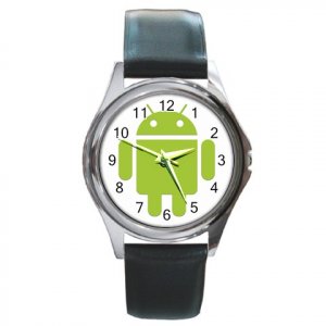 Android Robot Round Metal Watch FREE SHIPPING