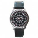 Pink and Gray Flower Round Metal Watch FREE SHIPPING