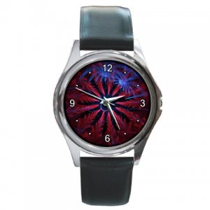 Tropical Fire Dance Round Metal Watch FREE SHIPPING