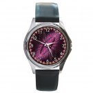 Purple Galactic Birth Round Metal Watch FREE SHIPPING