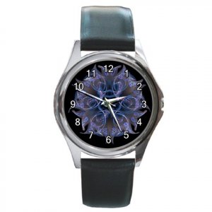 Fractal Flower Round Metal Watch FREE SHIPPING