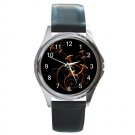 Copper Flower Plant Fractal Art Design Round Metal Watch FREE SHIPPING