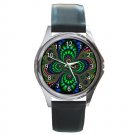 Christmas Bright Light Tunnel Fractal Round Metal Watch FREE SHIPPING