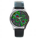 Christmas Bright Light Fractal Round Metal Watch FREE SHIPPING