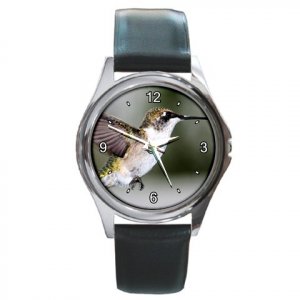 Hummingbird Round Metal Watch FREE SHIPPING